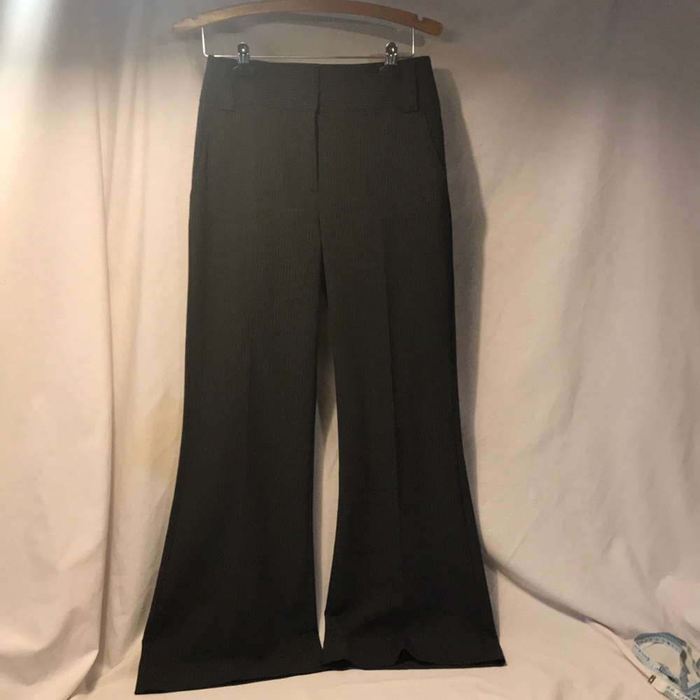 Express Design Studio Pinstripe Black Trousers